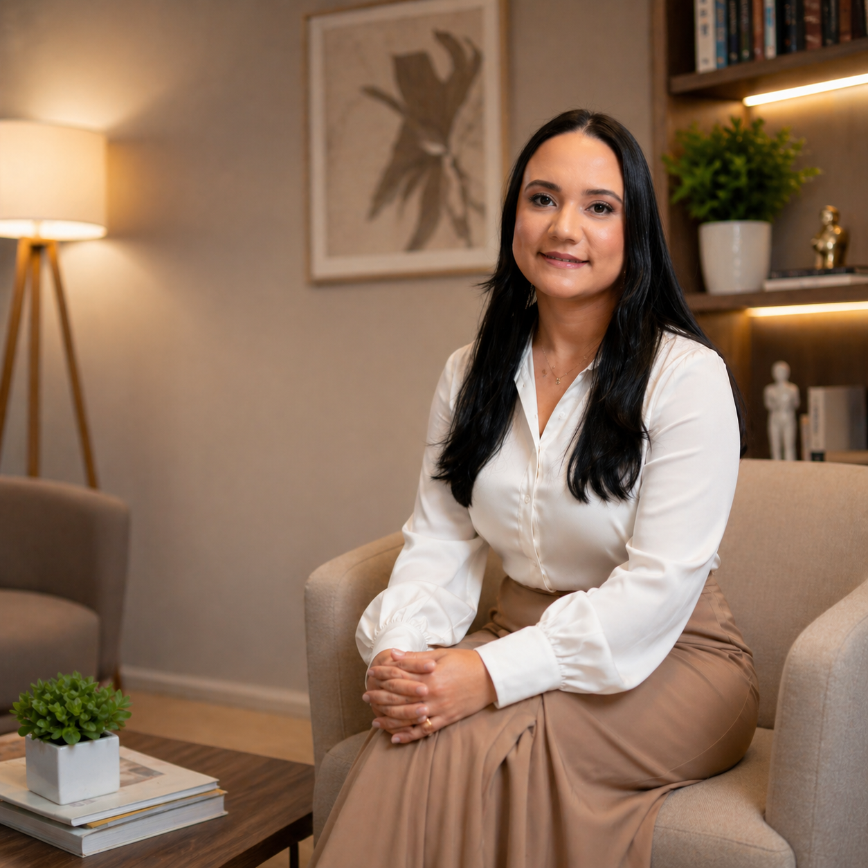 Sara Amorim no consultório